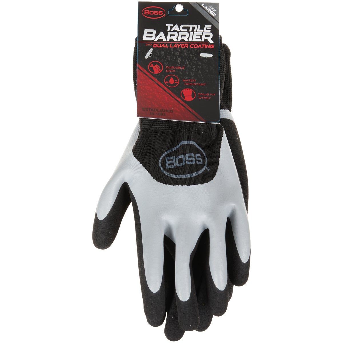 Boss Tactile Barrier Men's Large Dual Layer Coated Glove