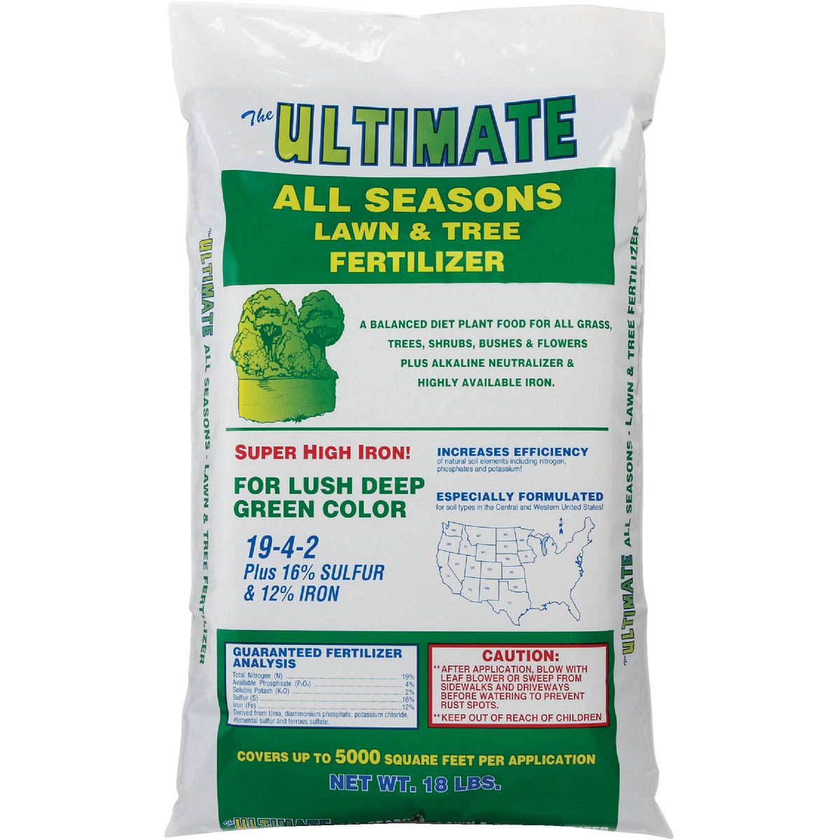 Ultimate 18 Lb. 5000 Sq. Ft. 19-4-2 All Seasons All Purpose Fertilizer