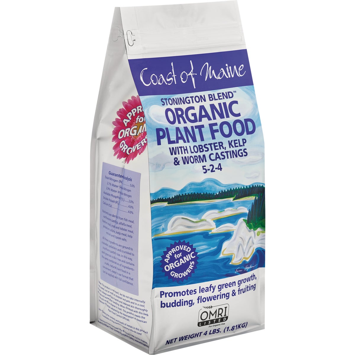 Coast of Maine Stonington Blend 4 Lb. 5-2-4 Organic Plant Food