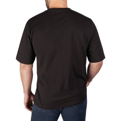 Milwaukee Large Black Short Sleeve Men's Heavy-Duty Pocket T-Shirt