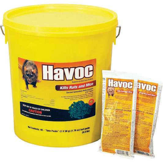 Havoc Pellet Bait Pack Rat And Mouse Poison (40-Pack)