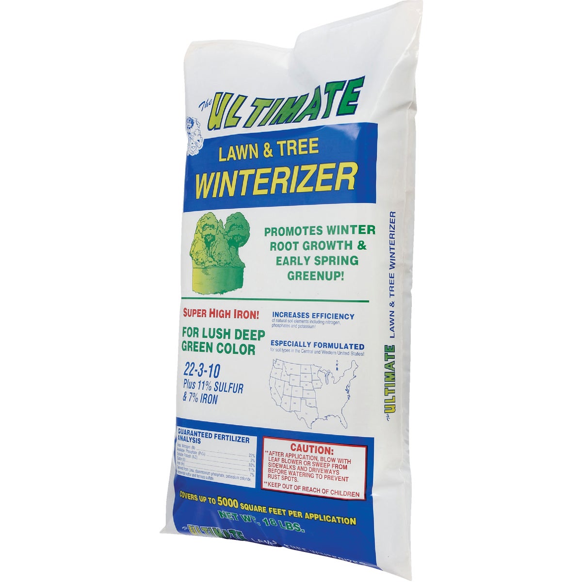 Ultimate 18 Lb. 5000 Sq. Ft. 22-3-10 Lawn And Tree Winterizer Fall Fertilizer