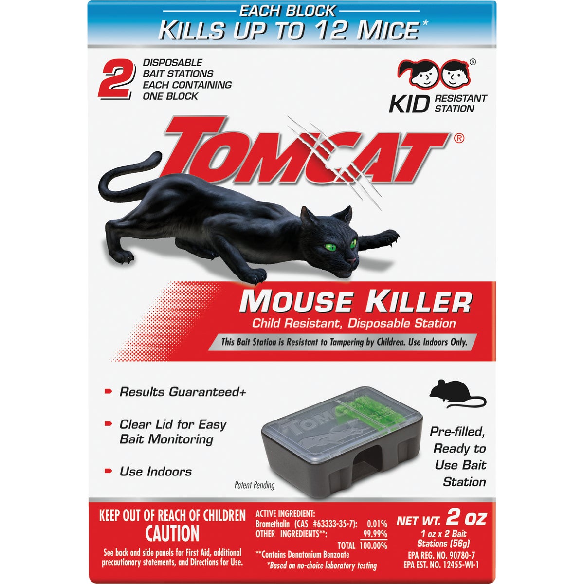 Tomcat Mouse Killer II Disposable Mouse Bait Station (2-Pack)