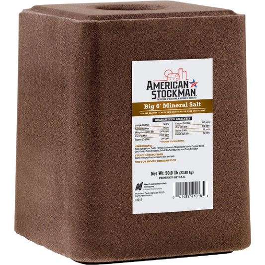 American Stockman 50 Lb. Trace Mineralized Salt Block