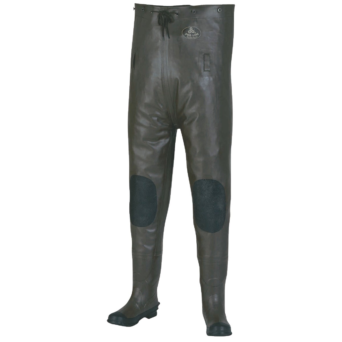 Pro Line Shoe Size 8 Gray Rubber Chest Waders