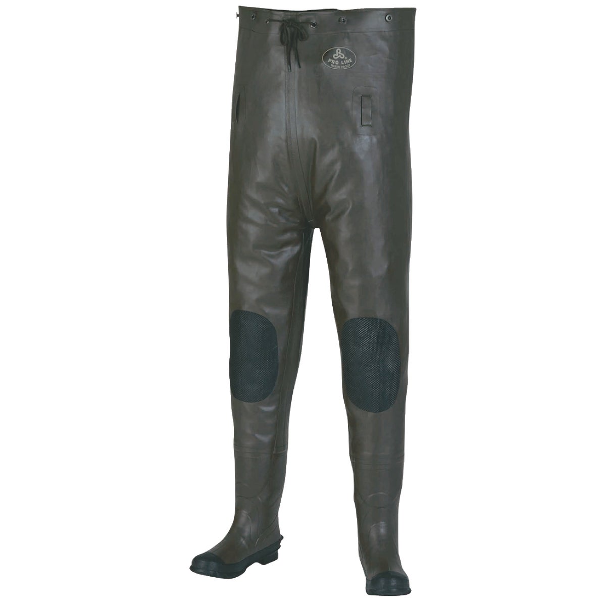 Pro Line Shoe Size 9 Gray Rubber Chest Waders