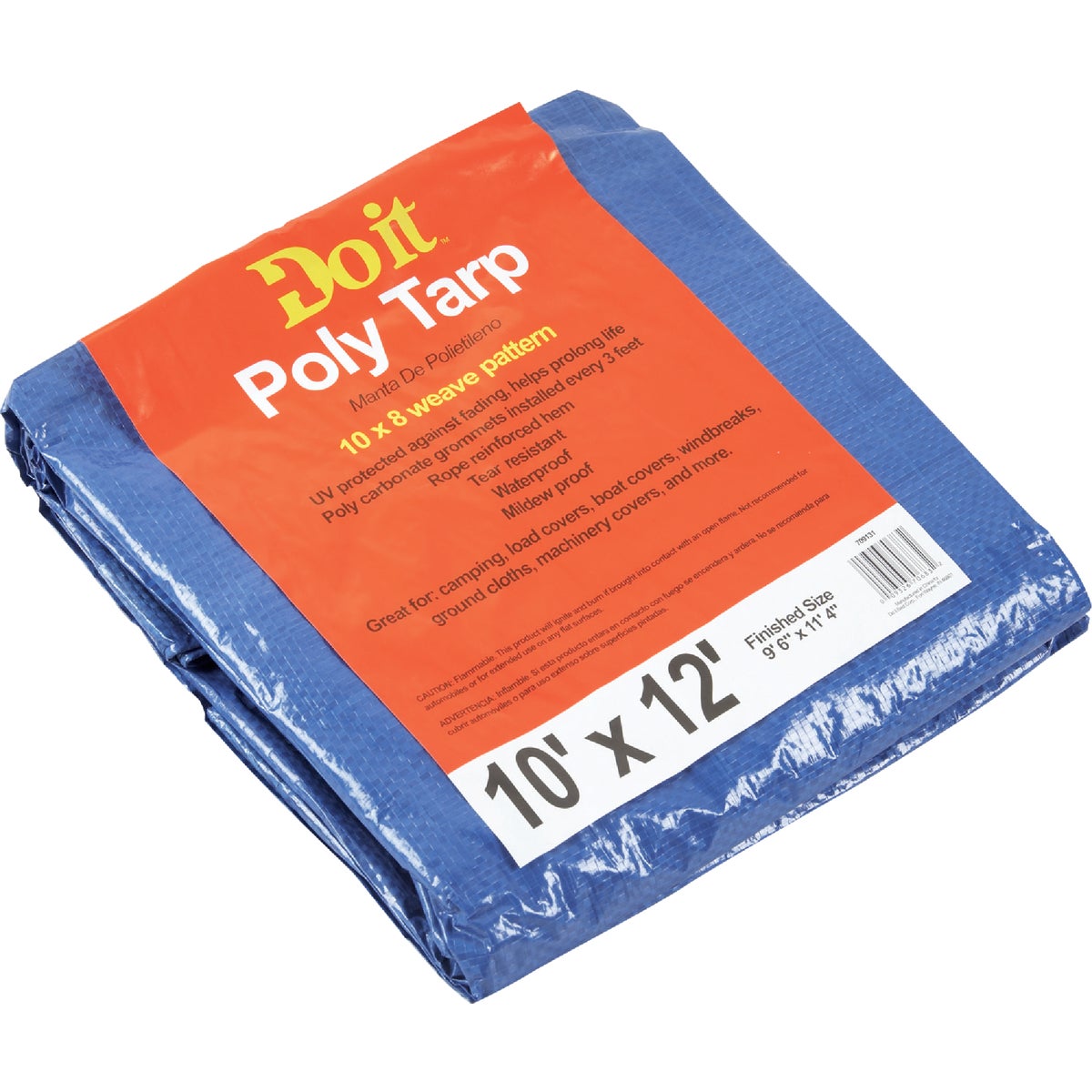 Do it Best Blue Woven 10 Ft. x 12 Ft. Medium Duty Poly Tarp