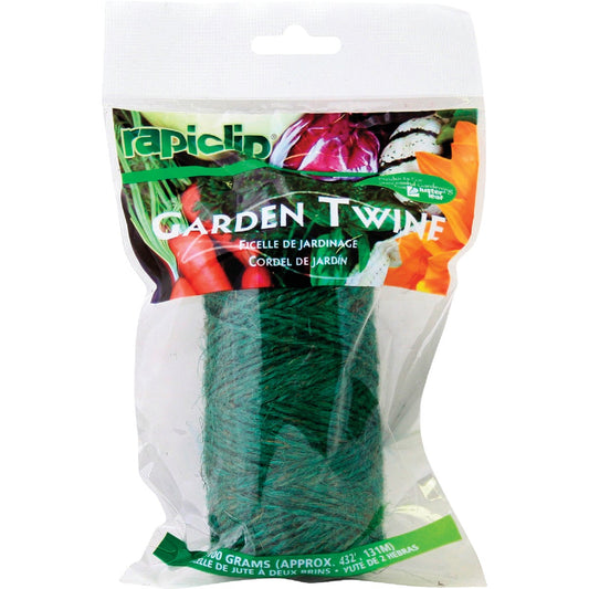 Rapiclip 432 Ft. Green Jute Garden Twine Plant Tie