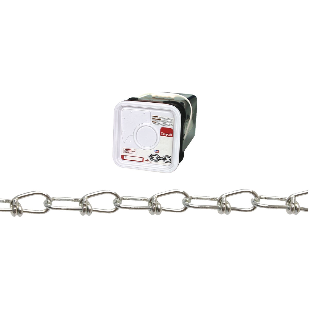 Campbell #1 450 Ft. Zinc-Plated Low-Carbon Steel Coil Chain