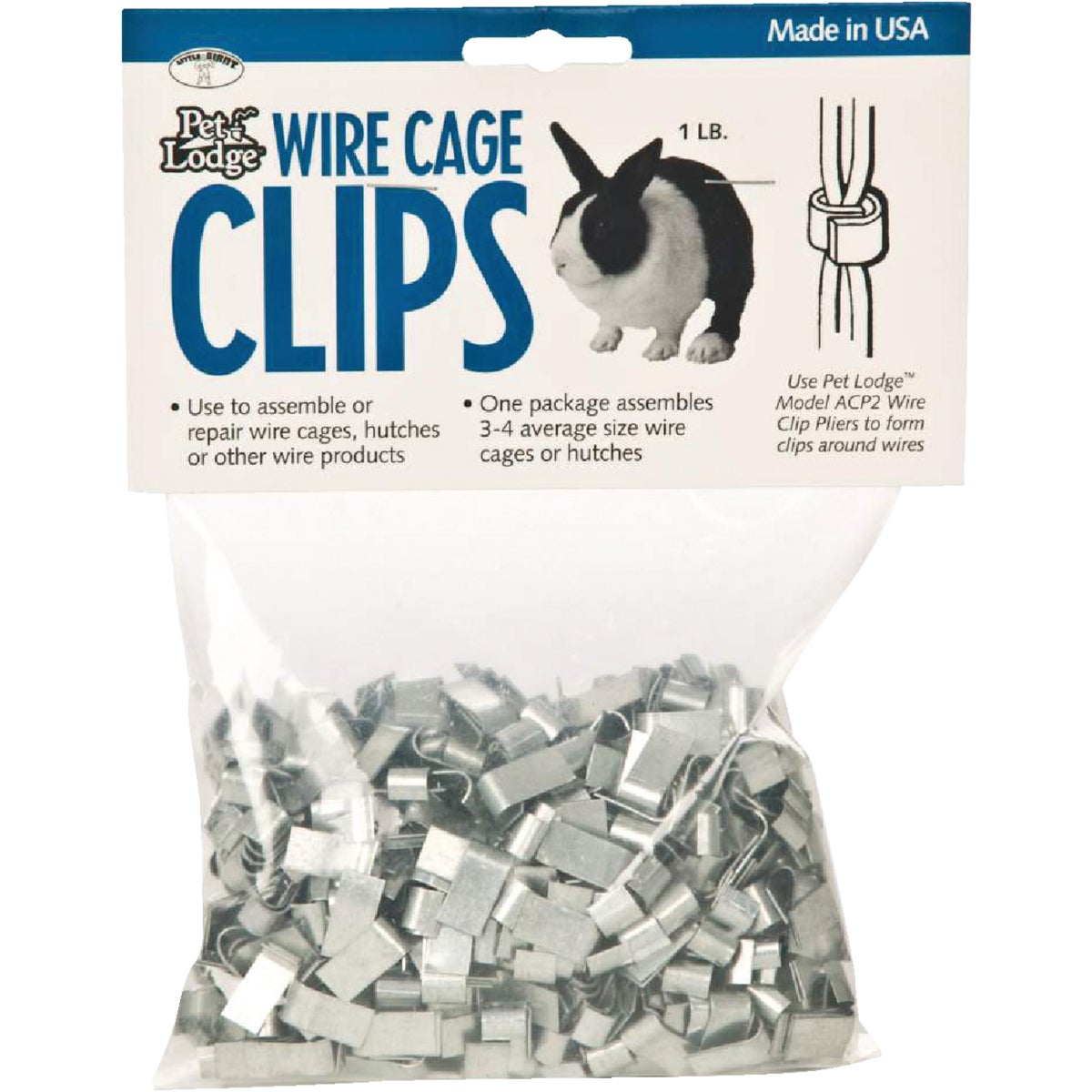 Pet Lodge J-Clip 1 Lb. Metal Wire Cage Clip