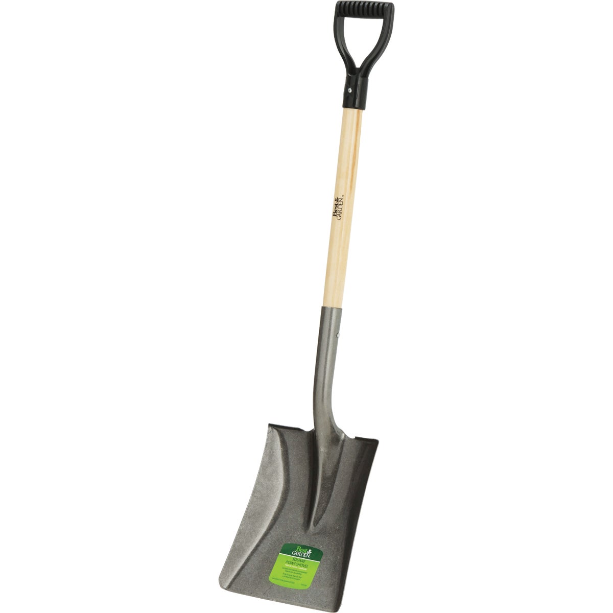 Best Garden 28 In. Wood D-Handle Square Point Shovel