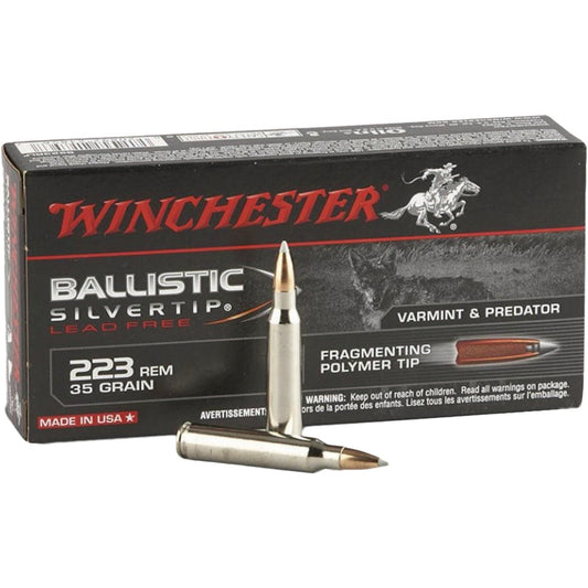 Winchester Ballistic Silvertip .223 Rem 35 Grain Polymer Tip Centerfire Ammunition Cartridges