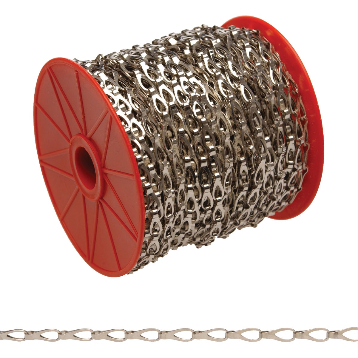 Campbell #3 82 Ft. Chrome-Plated Low-Carbon Steel Coil Chain