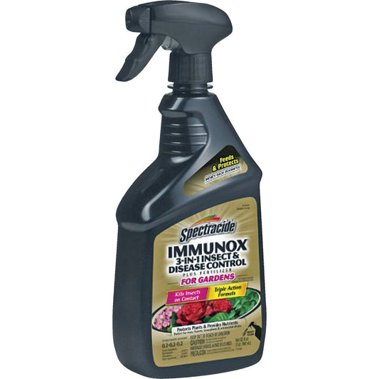 Spectracide Immunox 3-In-1 32 Oz. Ready To Use Trigger Spray Insect & Disease Killer