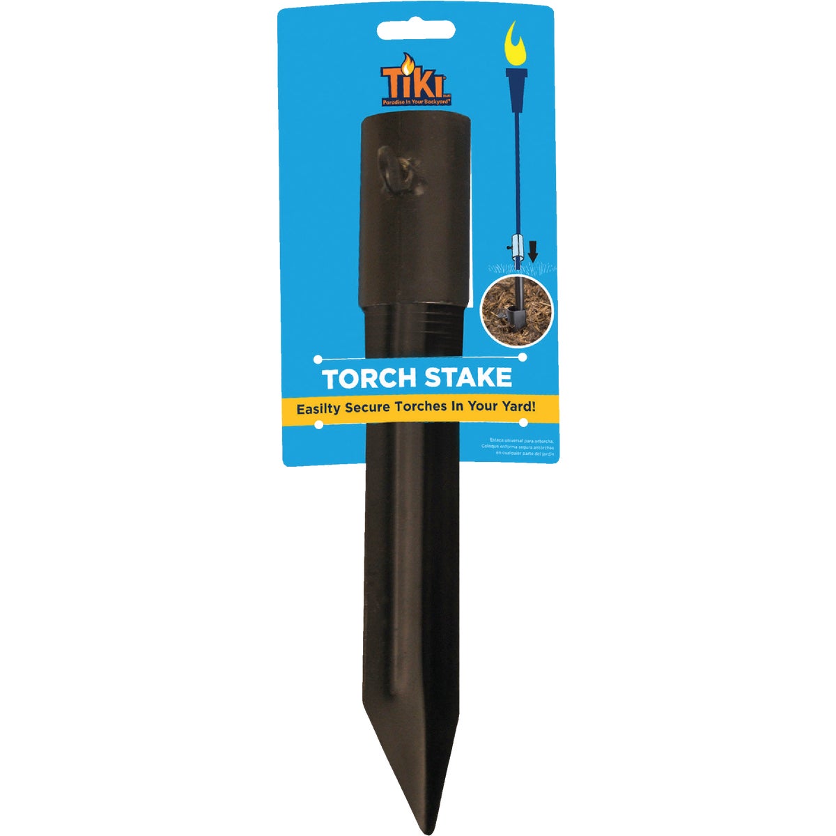 Tiki Black Metal Patio Torch Stake