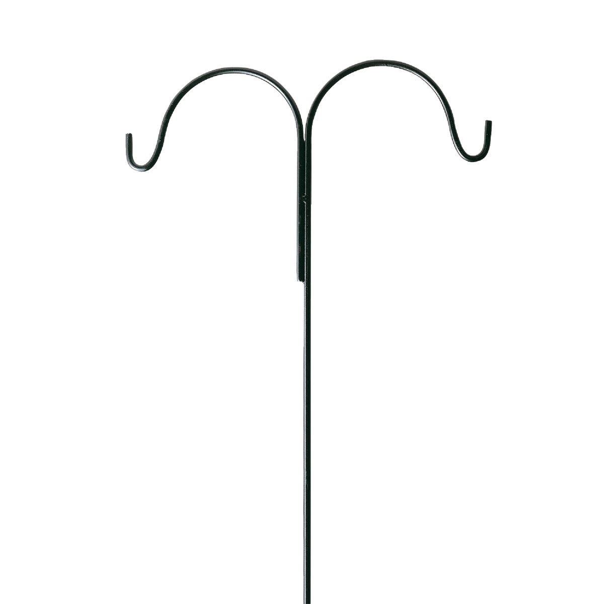 Best Garden 91 In. Black Wrought Iron Double Shepherd Hook