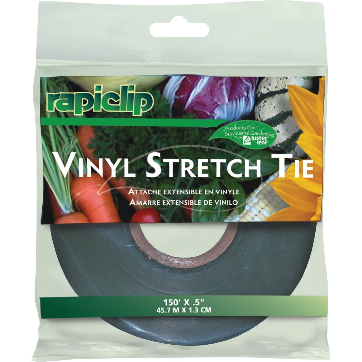 Rapiclip 1/2 In. W. x 150 Ft. L. Heavy-Duty Vinyl Stretch Tie