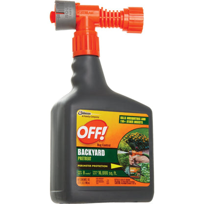 OFF! Bug Control Backyard Protection 32 Oz. Ready To Spray Hose End Insect Killer