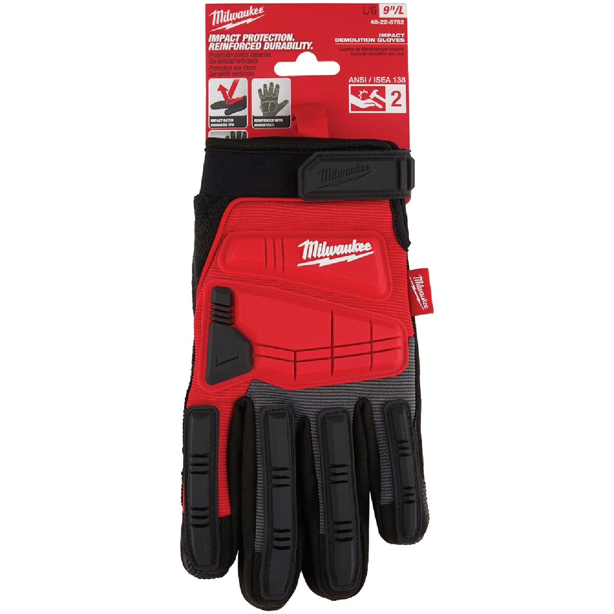 Milwaukee Unisex Medium Synthetic Leather Impact Demolition Glove