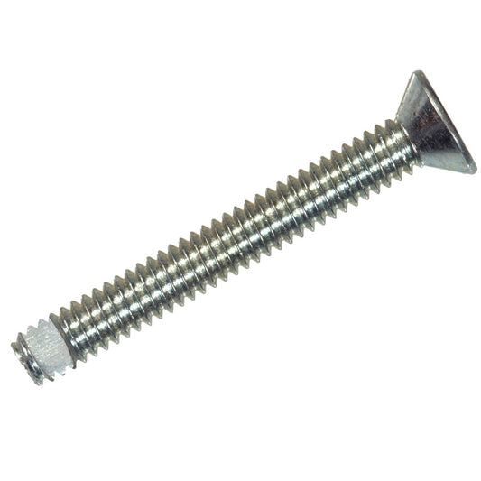 Hillman 1/4 In. 20 tpi 1 In. Flat Head Machine Screw with Nut (6 Ct.)
