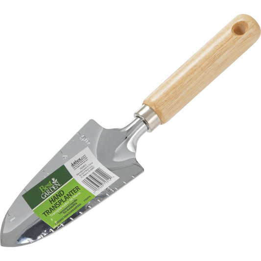 Best Garden 13 In. Chrome Hand Transplanter Trowel