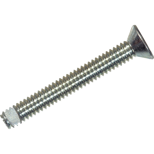 Hillman #8 32 tpi 1 In. Flat Head Machine Screw With Nut (10 Ct.)