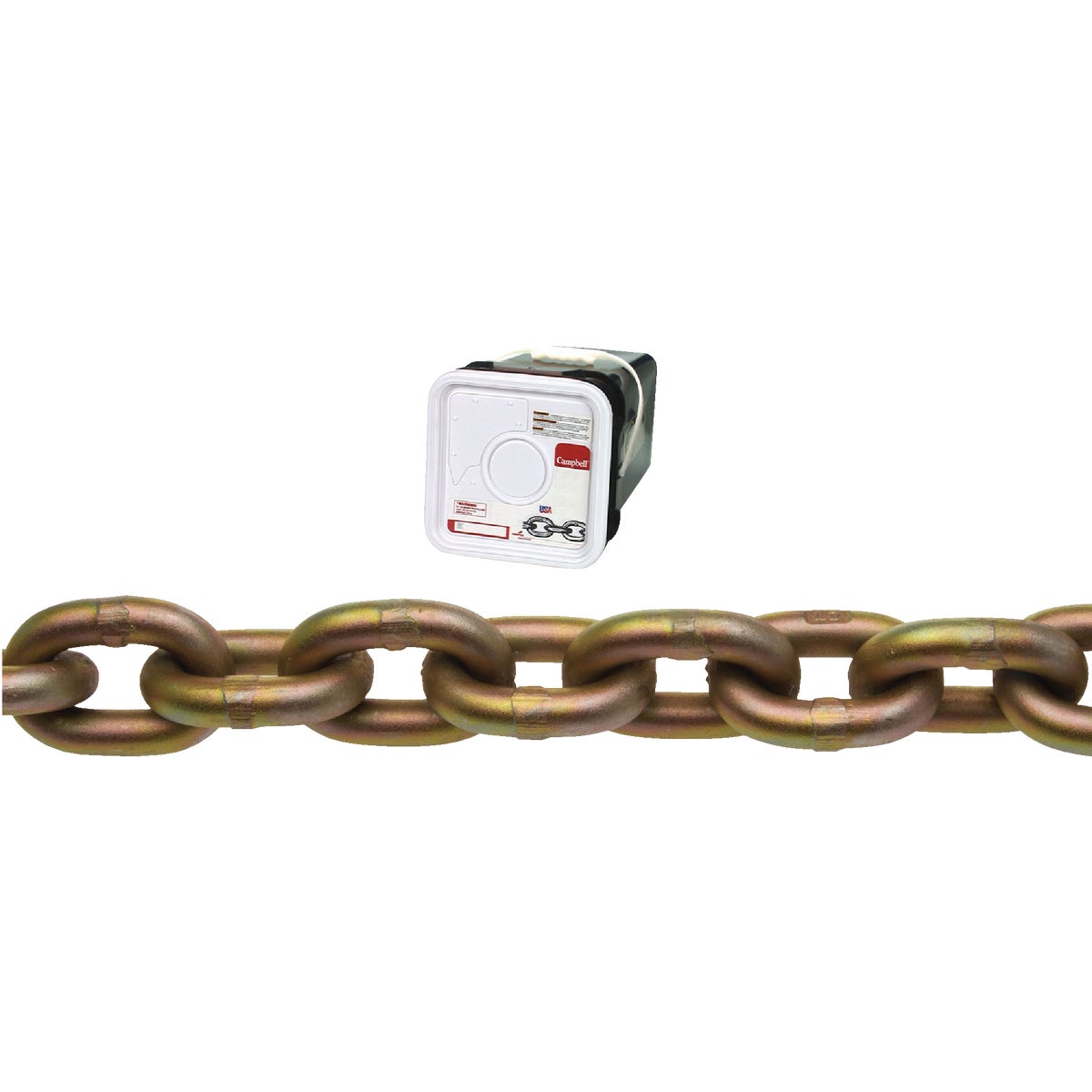 Campbell 5/16 In. Yellow Chromate Heat Treated Carbon Steel Coil Chain