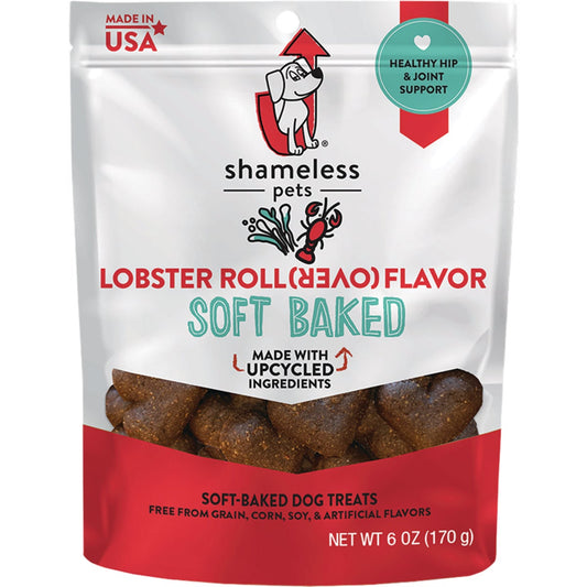 Shameless Pets Lobster Roll Over Soft Baked Dog Treat, 6 Oz.