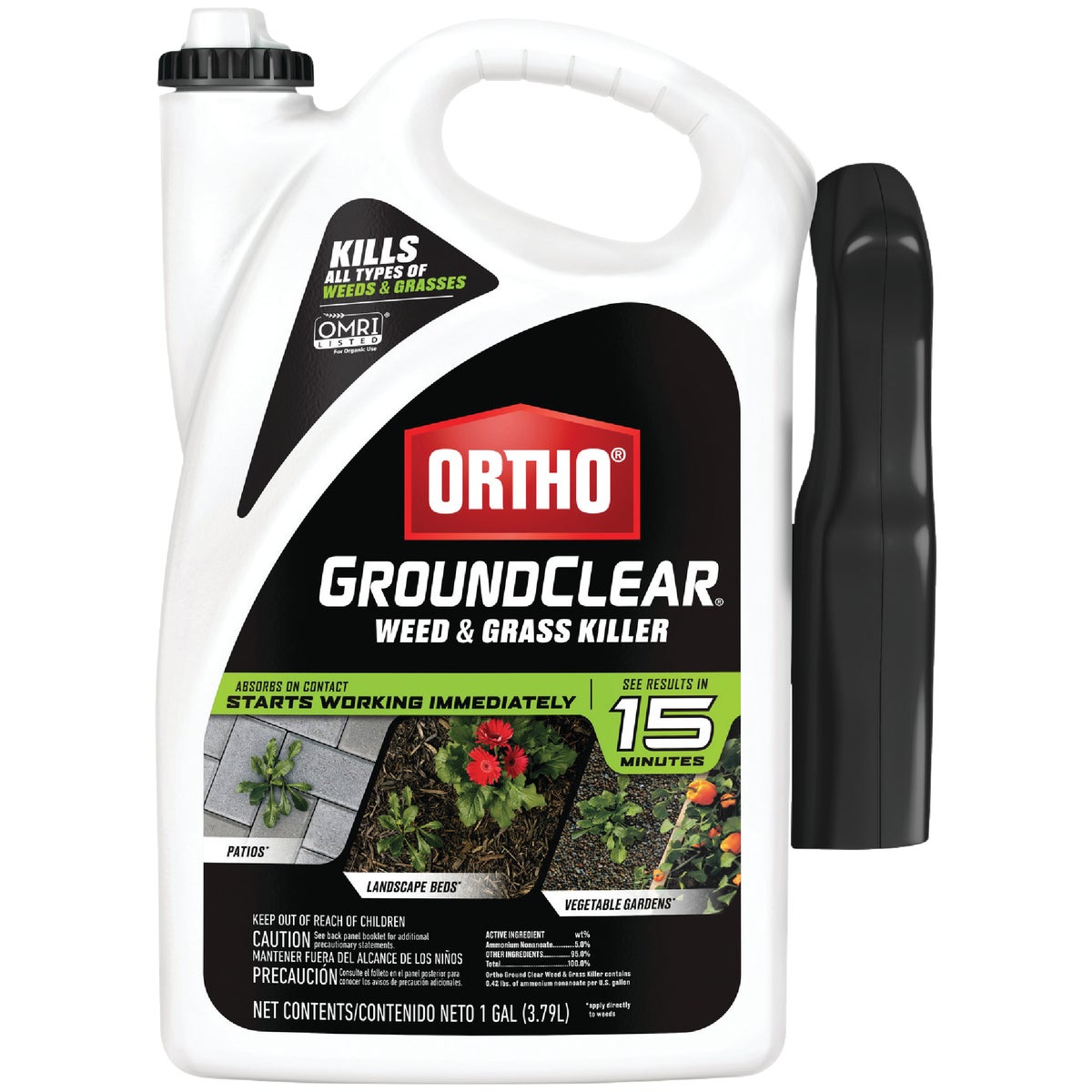 Ortho GroundClear 1 Gal. Ready To Use Trigger Spray Weed & Grass Killer