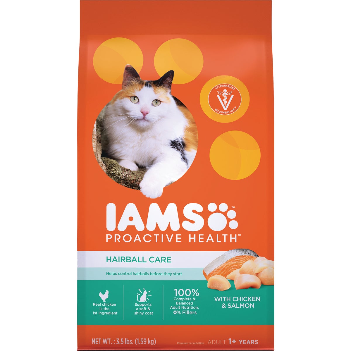 Iams Proactive Health Hairball Care 3.5 Lb. Chicken & Salmon Flavor Adult Dry Cat Food