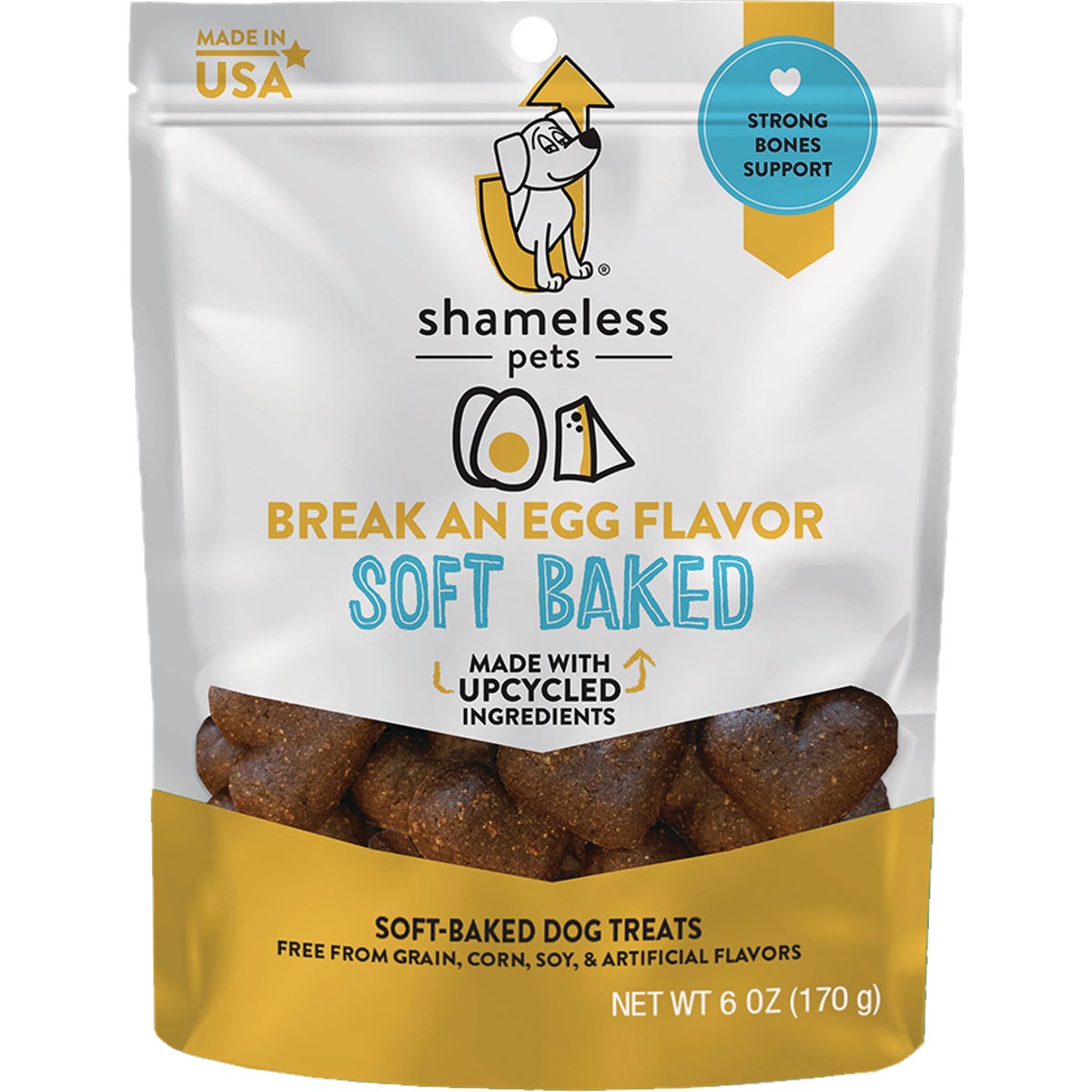Shameless Pets Break An Egg Soft Baked Dog Treat, 6 Oz.