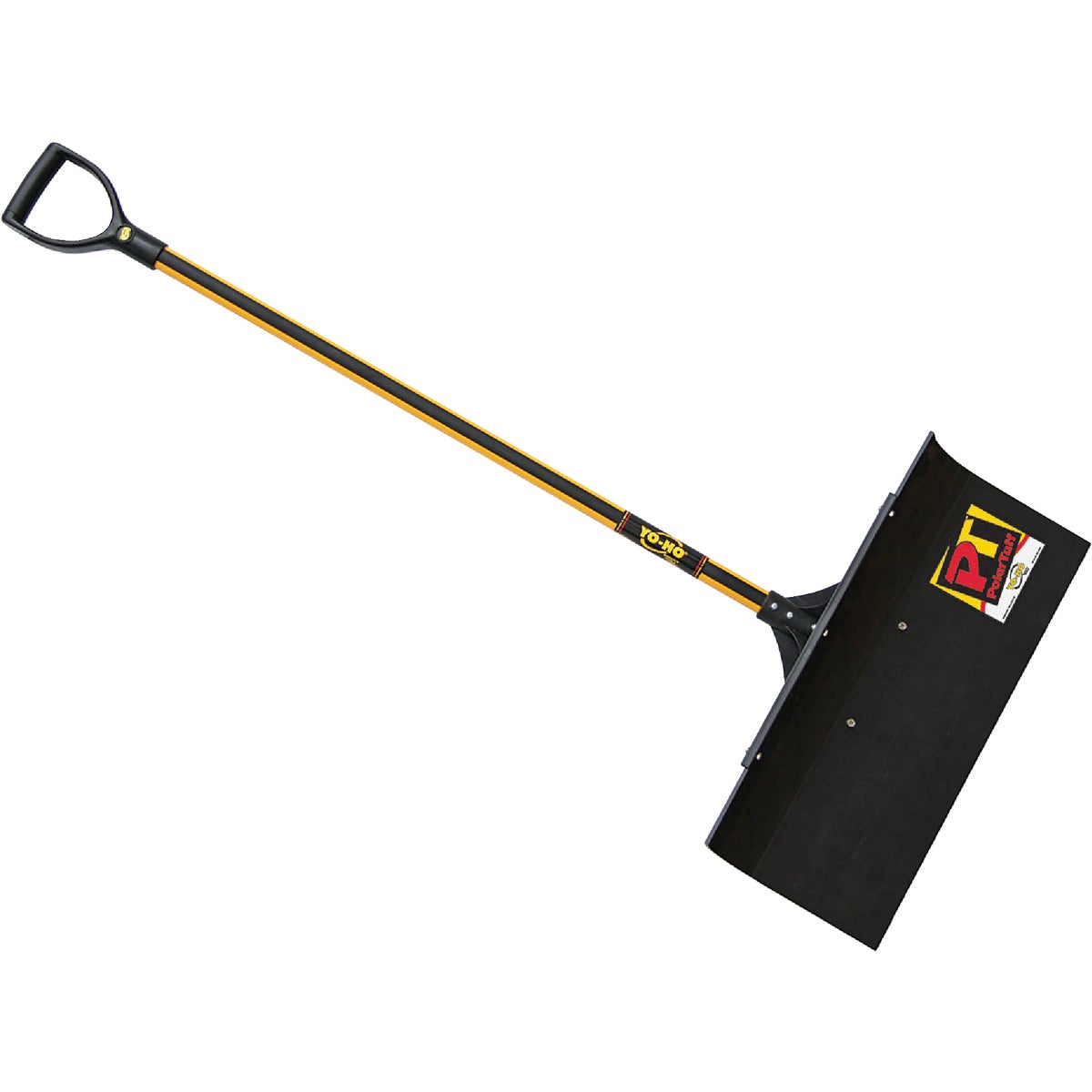 Yo-Ho Polar Tuff 24 In. Poly Snow Pusher With 42 In. Fiberglass Handle