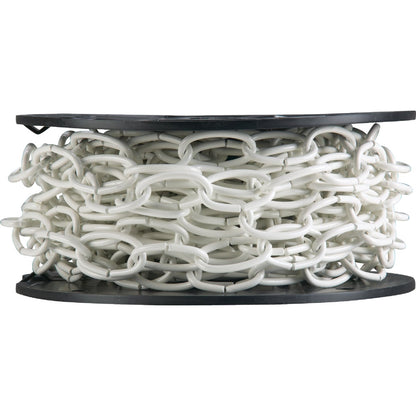 Campbell #10 40 Ft. White Poly-Coated Metal Craft Chain