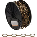 Campbell #10 40 Ft. Antique Brass Finished Metal Craft Chain