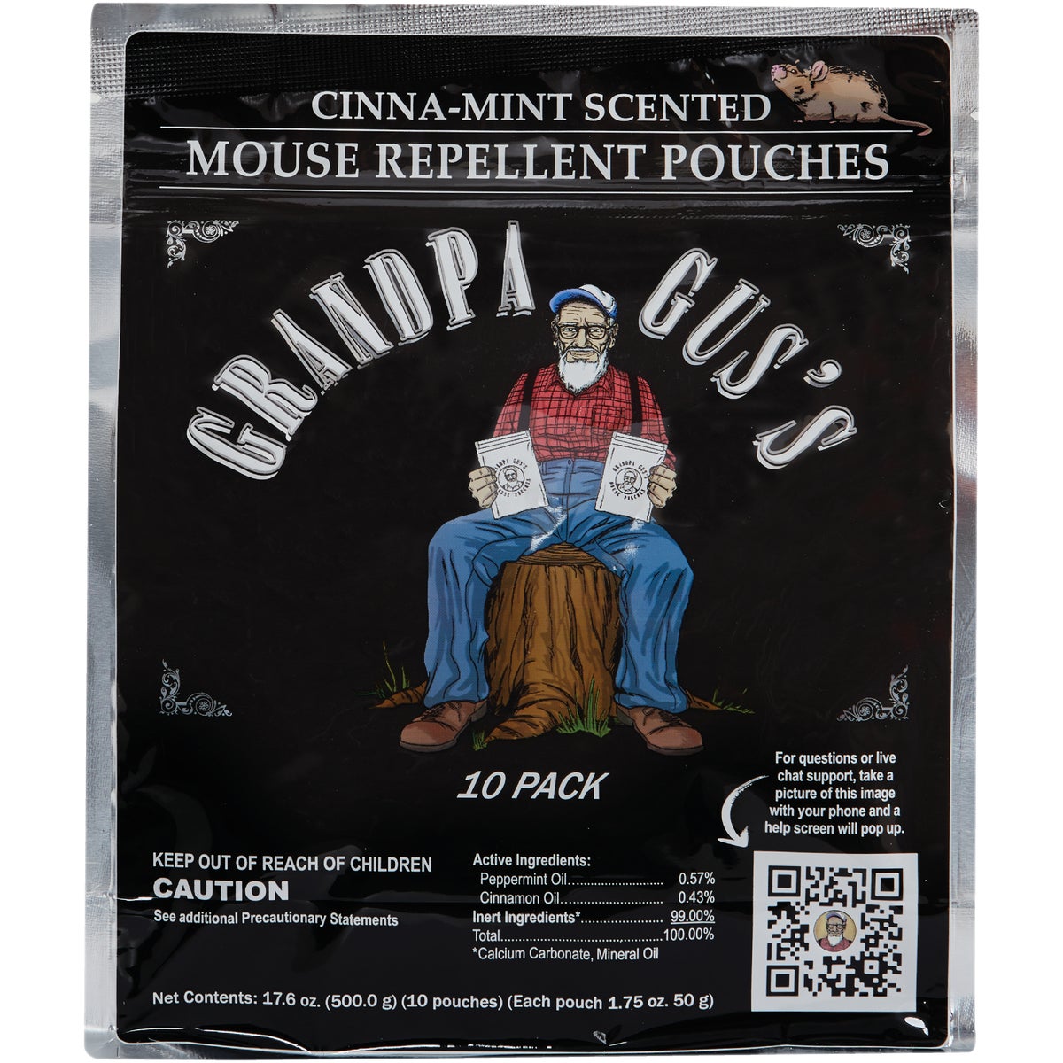 Grandpa Gus's Granular All Natural Mouse Repellent Pouch (10-Pack)