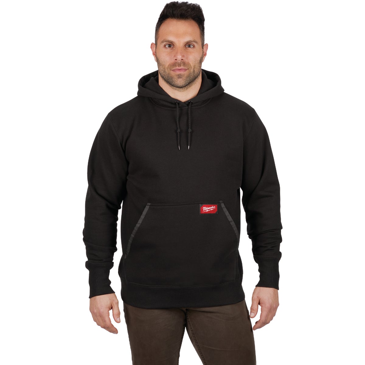 Milwaukee 2XL Black Heavy-Duty Pullover Hooded Sweatshirt