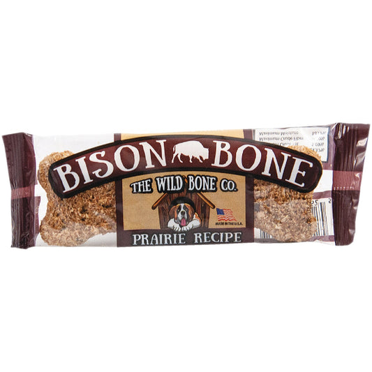 The Wild Bone Company Bison Bone Prairie Jerky Dog Treat, 1 Oz.