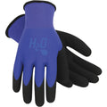 Mud H2O Women's Small Latex Coated Polyester Cobalt Blue Garden Glove
