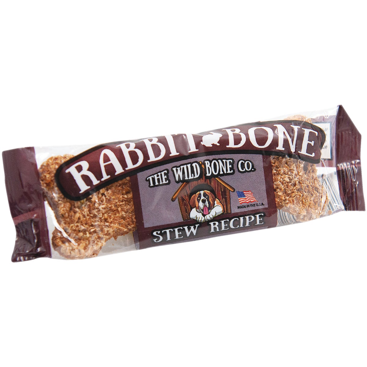 The Wild Bone Company Rabbit Bone Stew Jerky Dog Treat. 1 Oz.