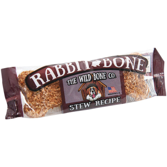 The Wild Bone Company Rabbit Bone Stew Jerky Dog Treat. 1 Oz.