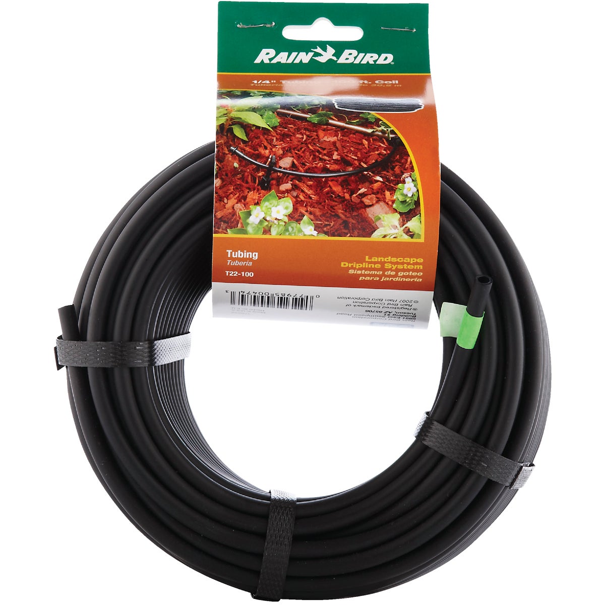 Rain Bird 1/4 In. X 100 Ft. Black Plastic Blank Drip Tubing