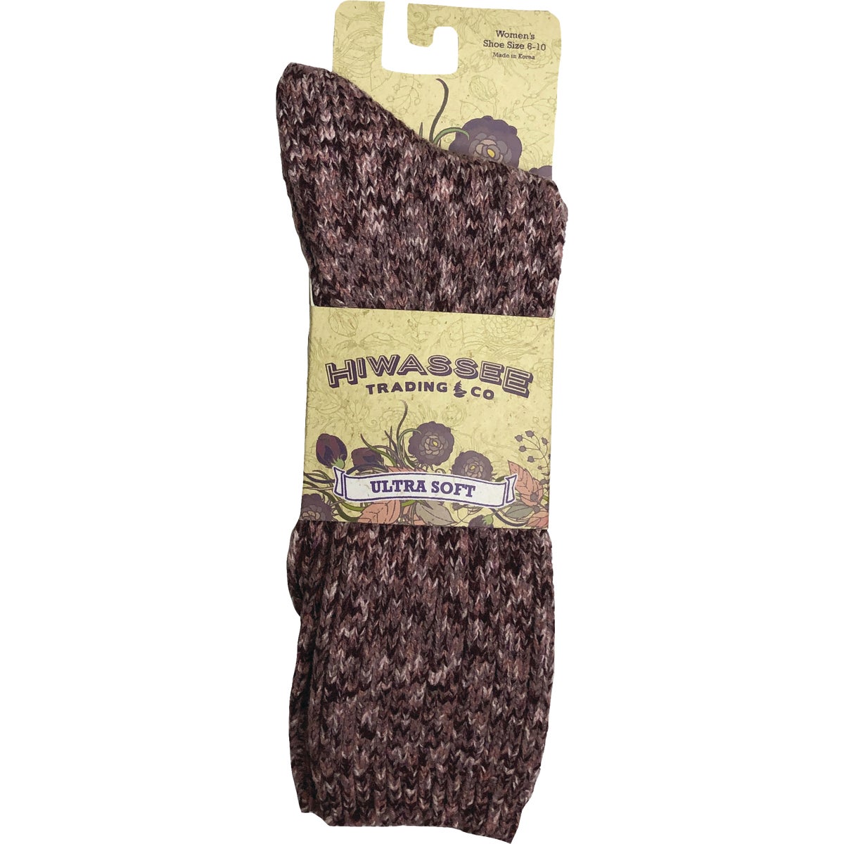 Hiwassee Trading Company Ragg Women's Medium Belle Crew Sock