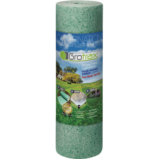 Grotrax Jumbo Roll 200 Sq. Ft. Coverage Year Round Green Mixture Grass Seed Roll
