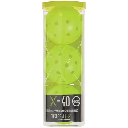 Franklin X-40 Optic USAPA Approved Outdoor Pickleball (3-Pack)