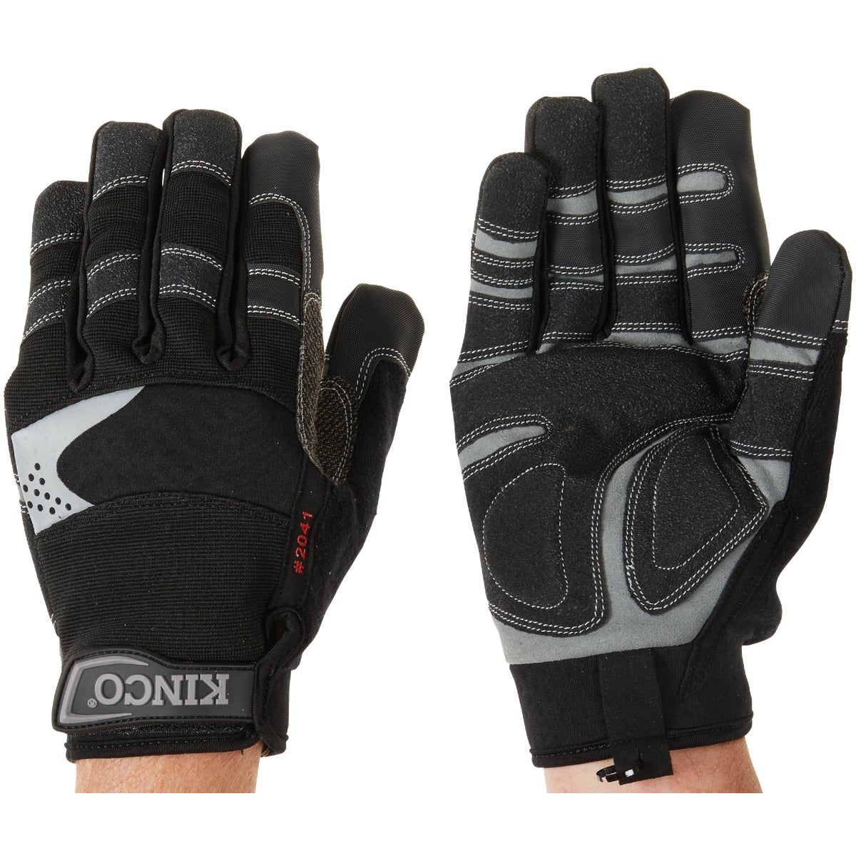 KincoPro General Men's Large Black Polyester-Spandex Work Glove