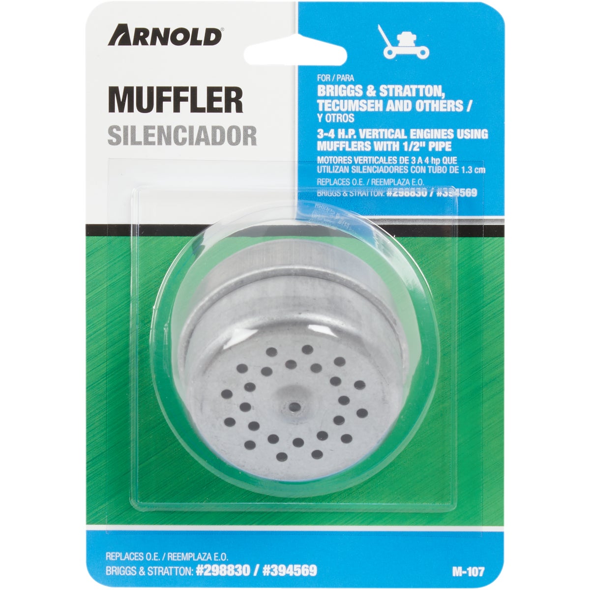 Arnold 2-1/4 In. 3 to 4 HP Vertical Engine Muffler