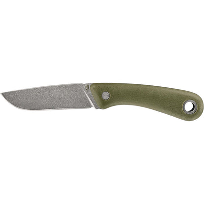 Gerber Spine 3.7 In. 7Cr17MoV Stainless Steel Flat Sage Fixed Blade Knife