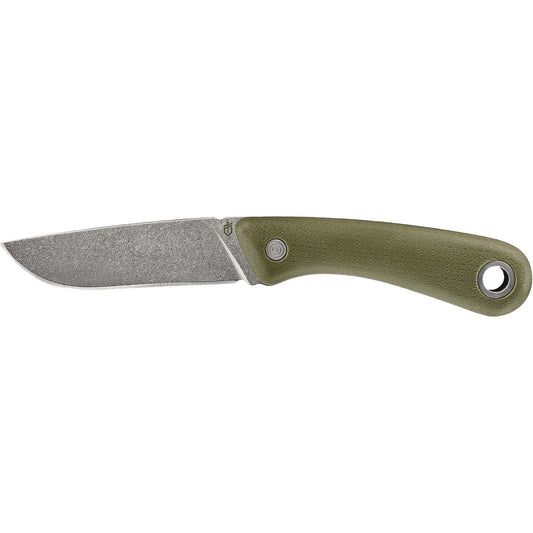 Gerber Spine 3.7 In. 7Cr17MoV Stainless Steel Flat Sage Fixed Blade Knife