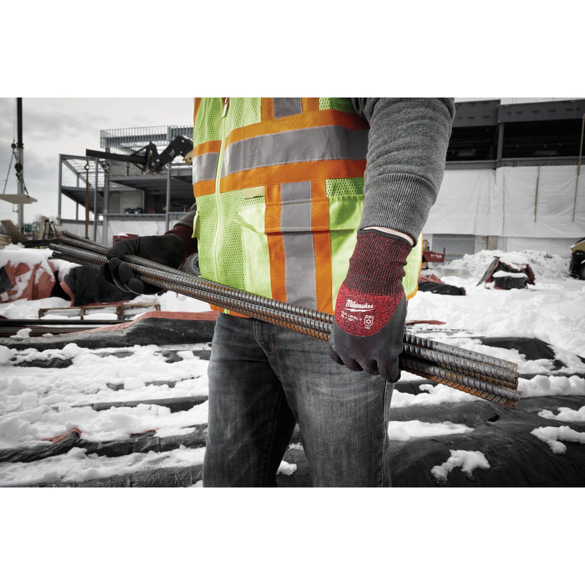 Milwaukee Unisex XL Latex Coated Cut Level 3 Insulated Work Glove