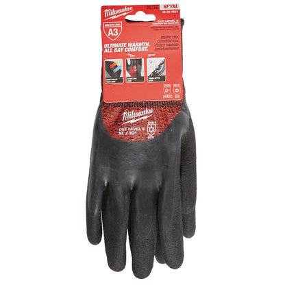 Milwaukee Unisex XL Latex Coated Cut Level 3 Insulated Work Glove